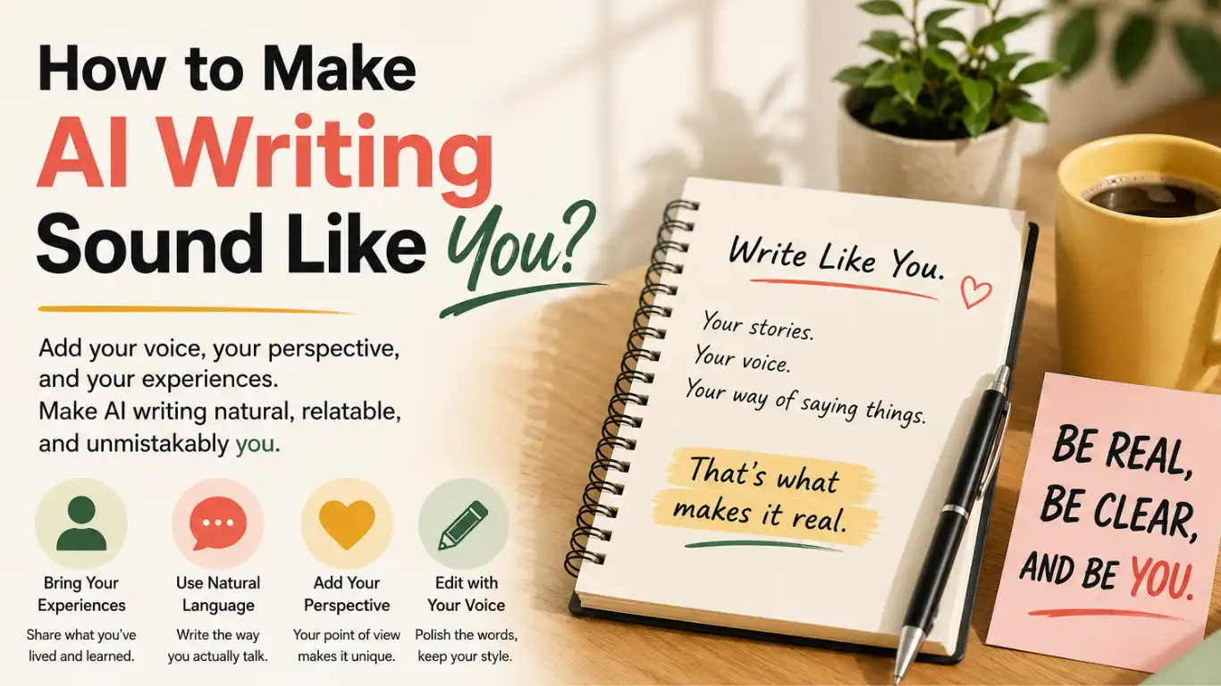 How to Make AI Writing Sound Like You.