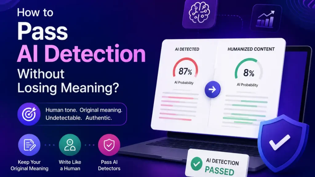 How to Pass AI Detection Without Losing Meaning