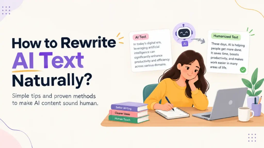 How to rewrite AI text naturally