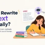 How to rewrite AI text naturally